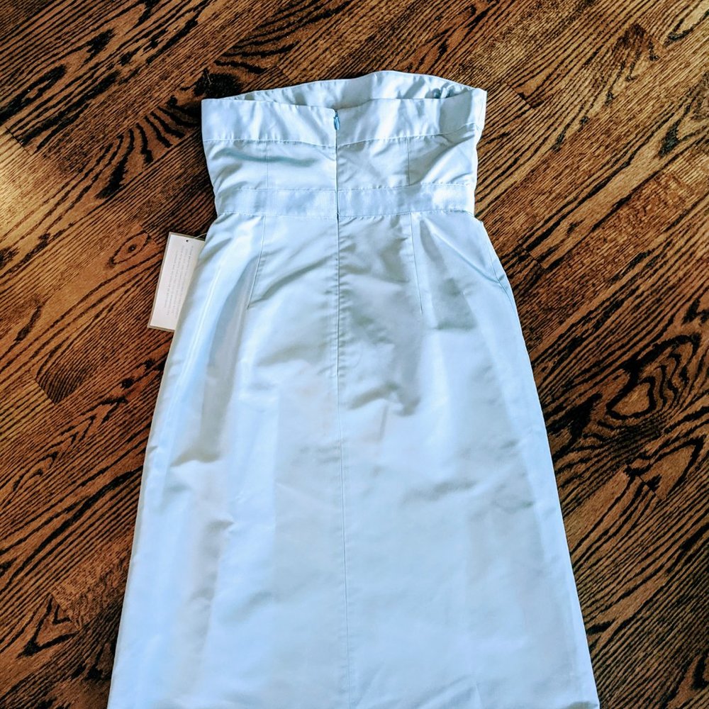 J. Crew NWT Baby Blue Strapless Occasion Dress 2 - Picture 5 of 5